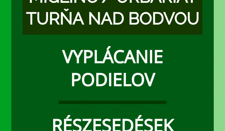 Fotka - Vyplácanie podielov / Részesedések kifizetése