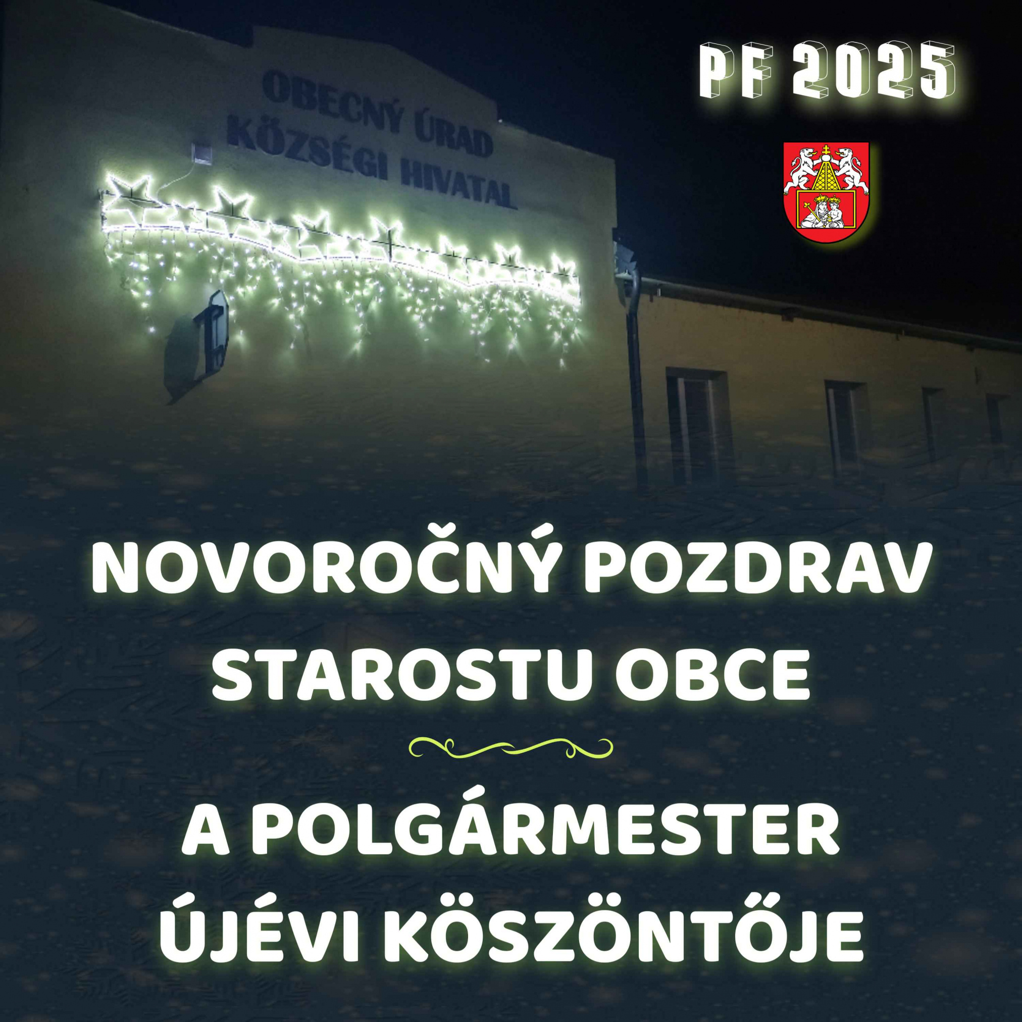 Fotka - Novoročný pozdrav starostu obce / A polgármester újévi köszöntője