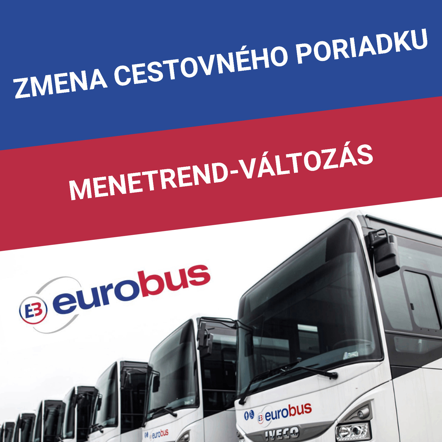 Fotka - Zmena cestovného poriadku / Menetrend-változás